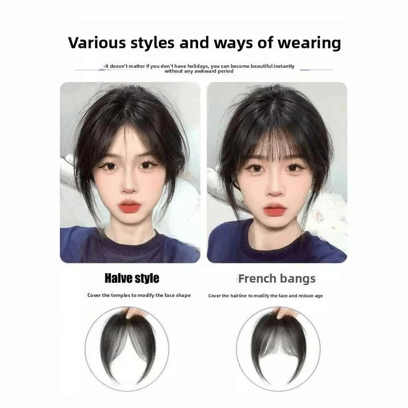 Front Matte Hair Invisible Bangs