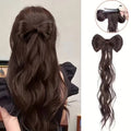 Elegant Wavy Bow Hair Clip Extension