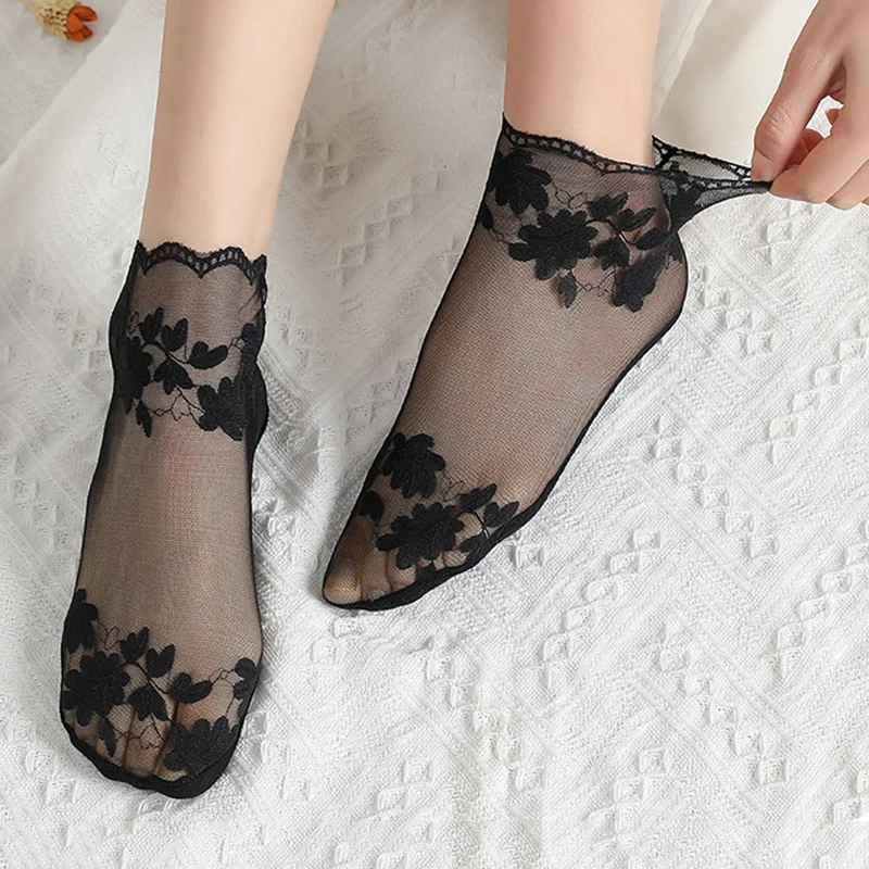 Lace Transparent Low-Cut Socks